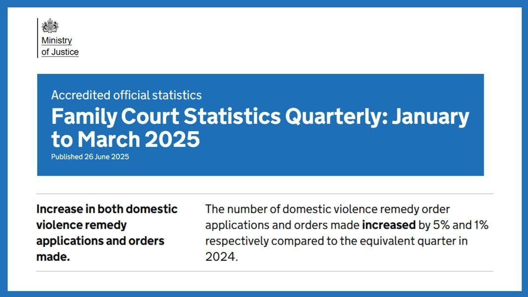 An image of the Family Law court UK statistics article