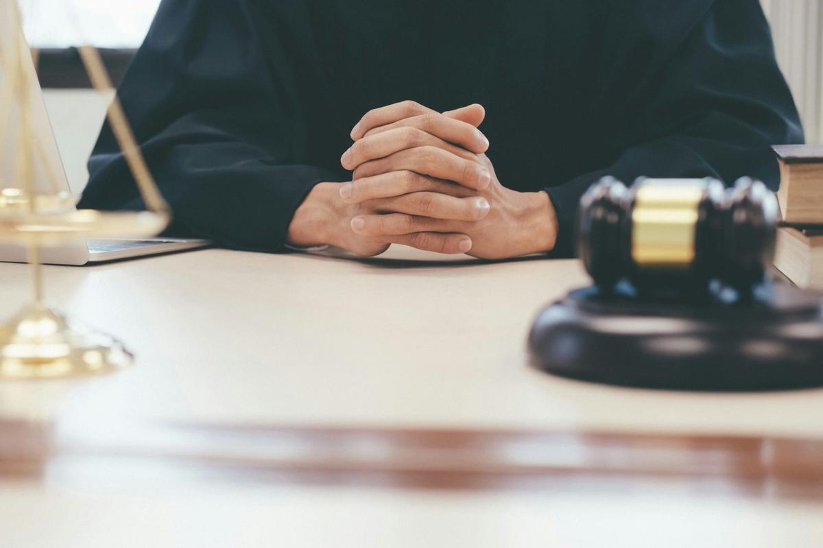 Gavel on a judges desk