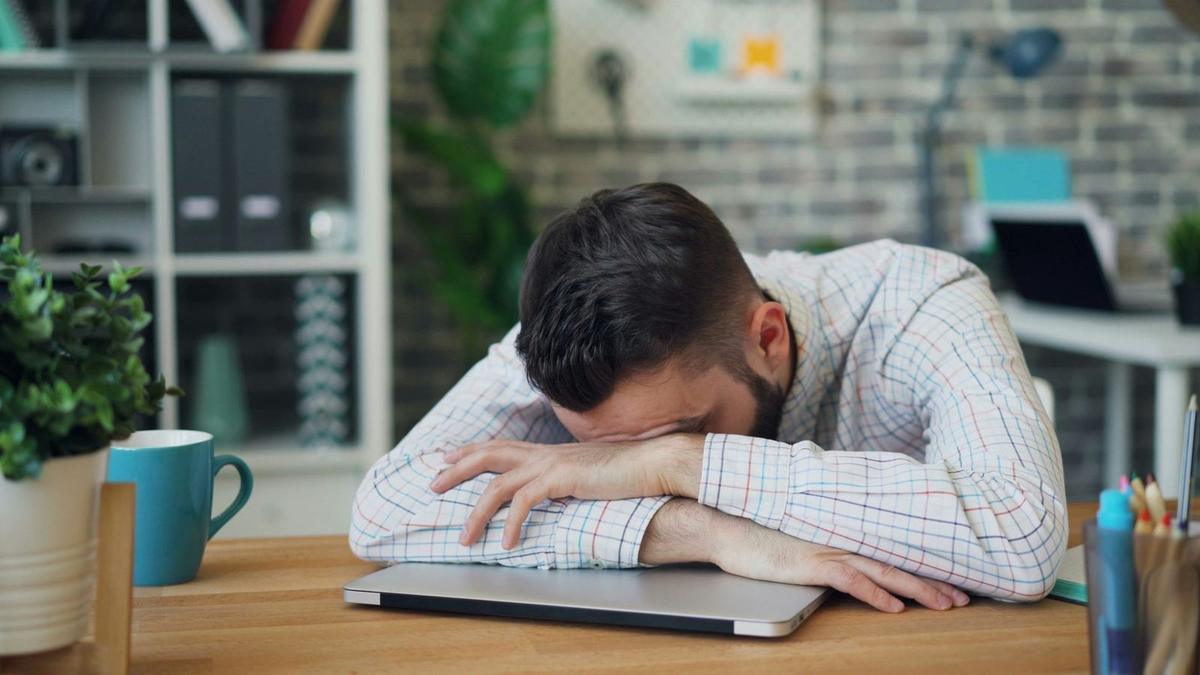 A professional worker feeling like they are losing their mind