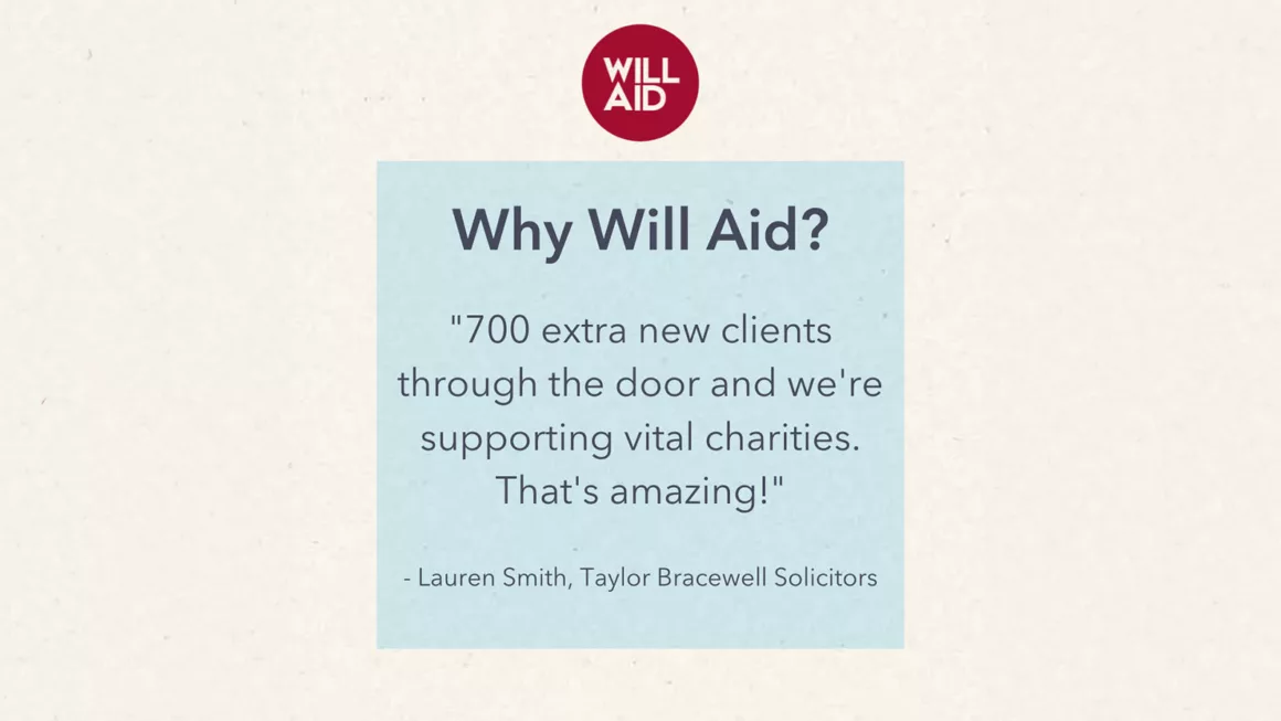 Charity Will writing campaign Will Aid is now live and receiving enquiries from the public across the UK.