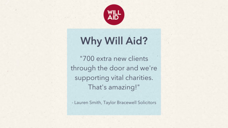 Charity Will writing campaign Will Aid is now live and receiving enquiries from the public across the UK.