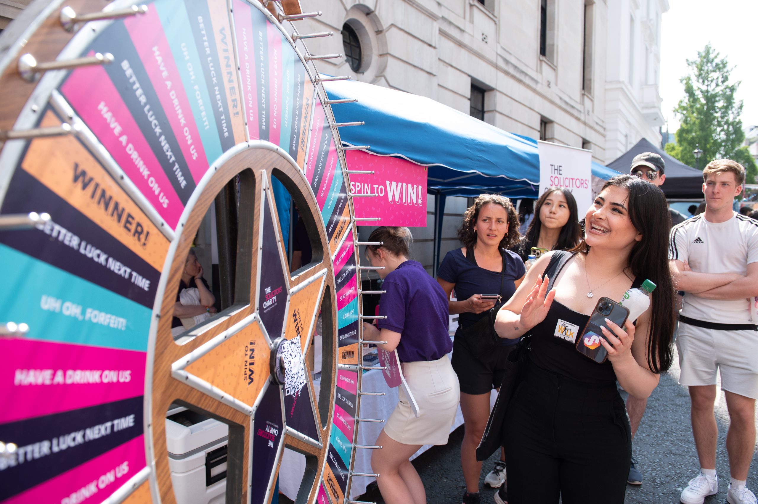Photos show: The Solicitors’ Charity provides fun and support for the London Legal Walk.