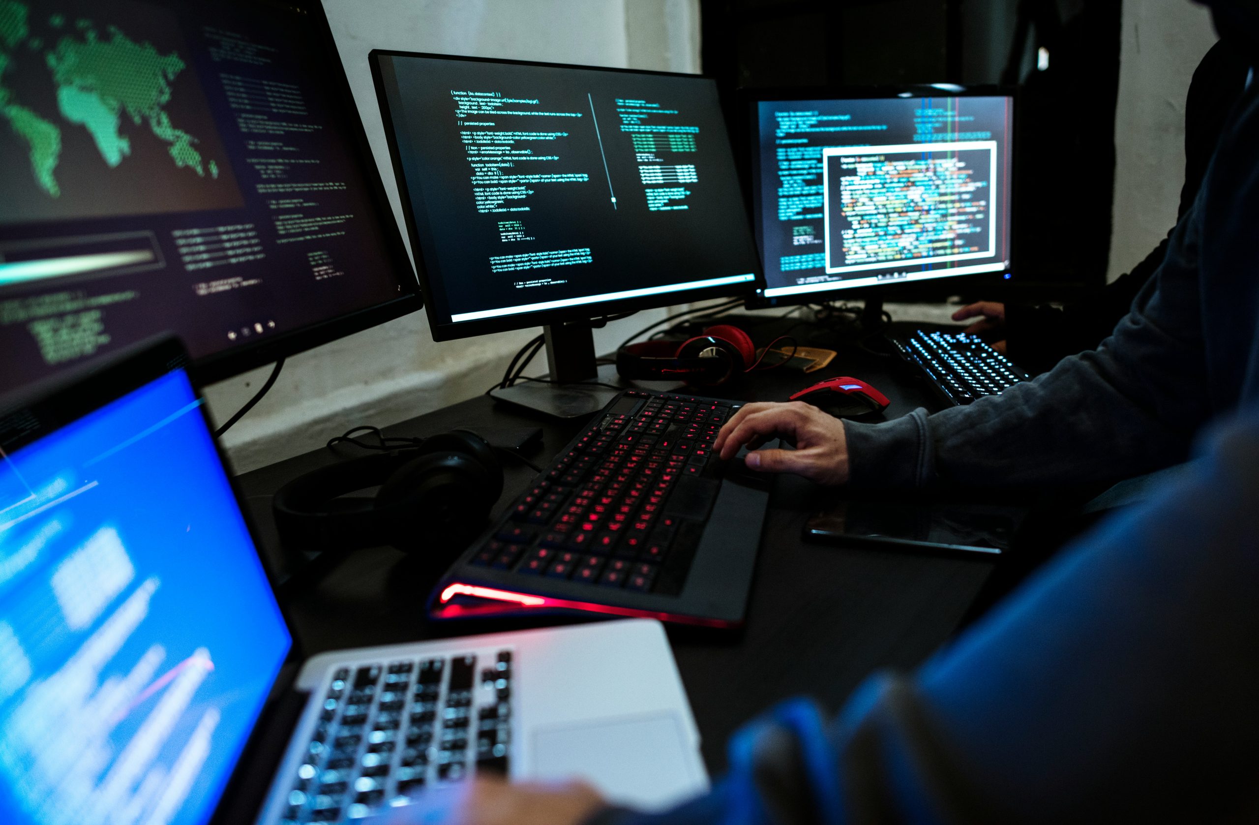 A picture showing a cyber attack