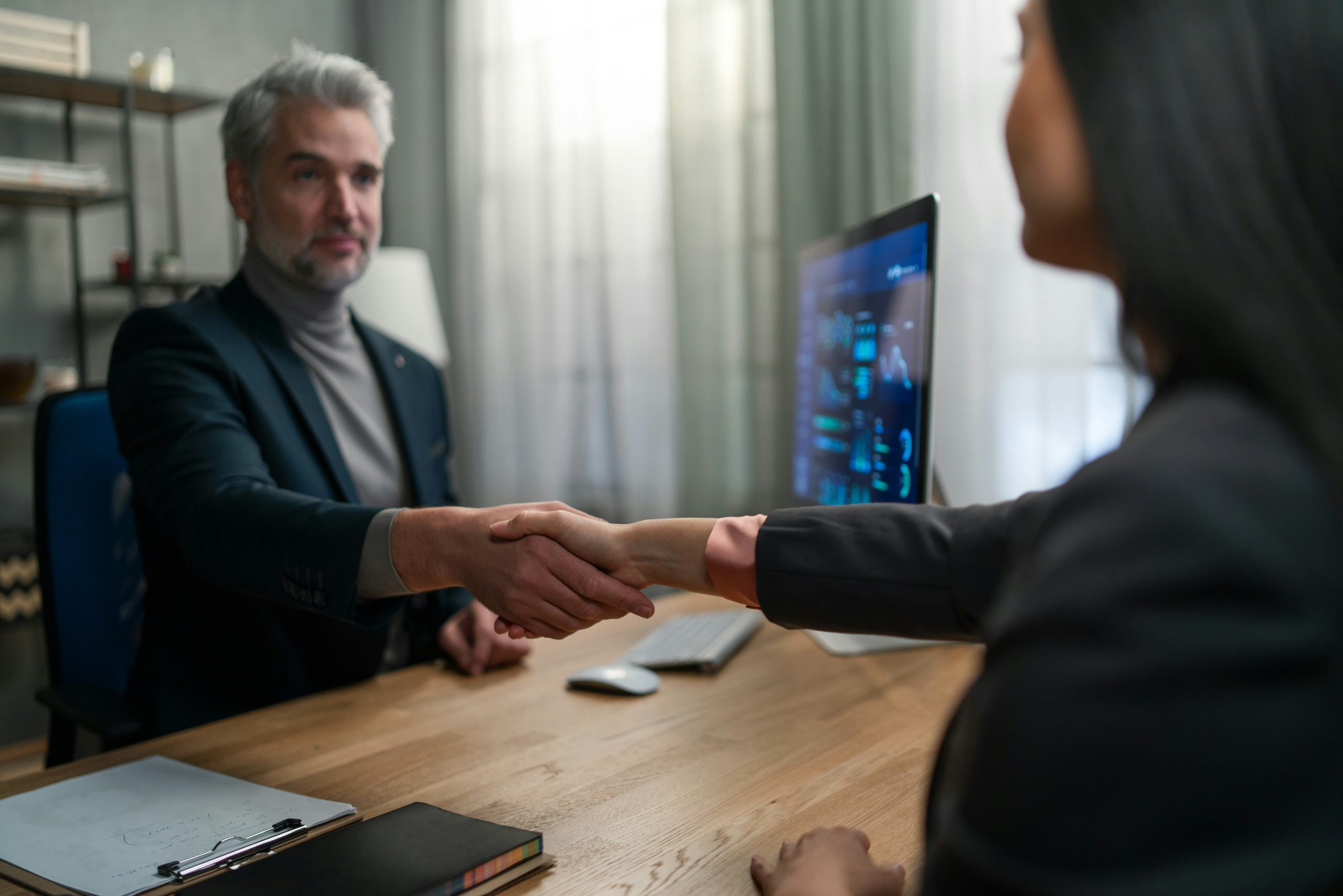 A picture of a collaborative legal team delivering transparent billing and client-focused service
