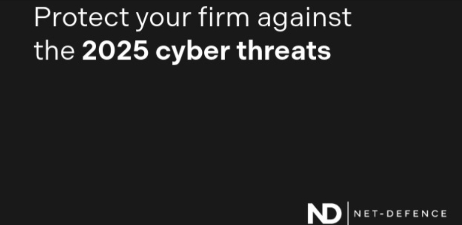image from Net defence website advertising their website - white text on a black background
