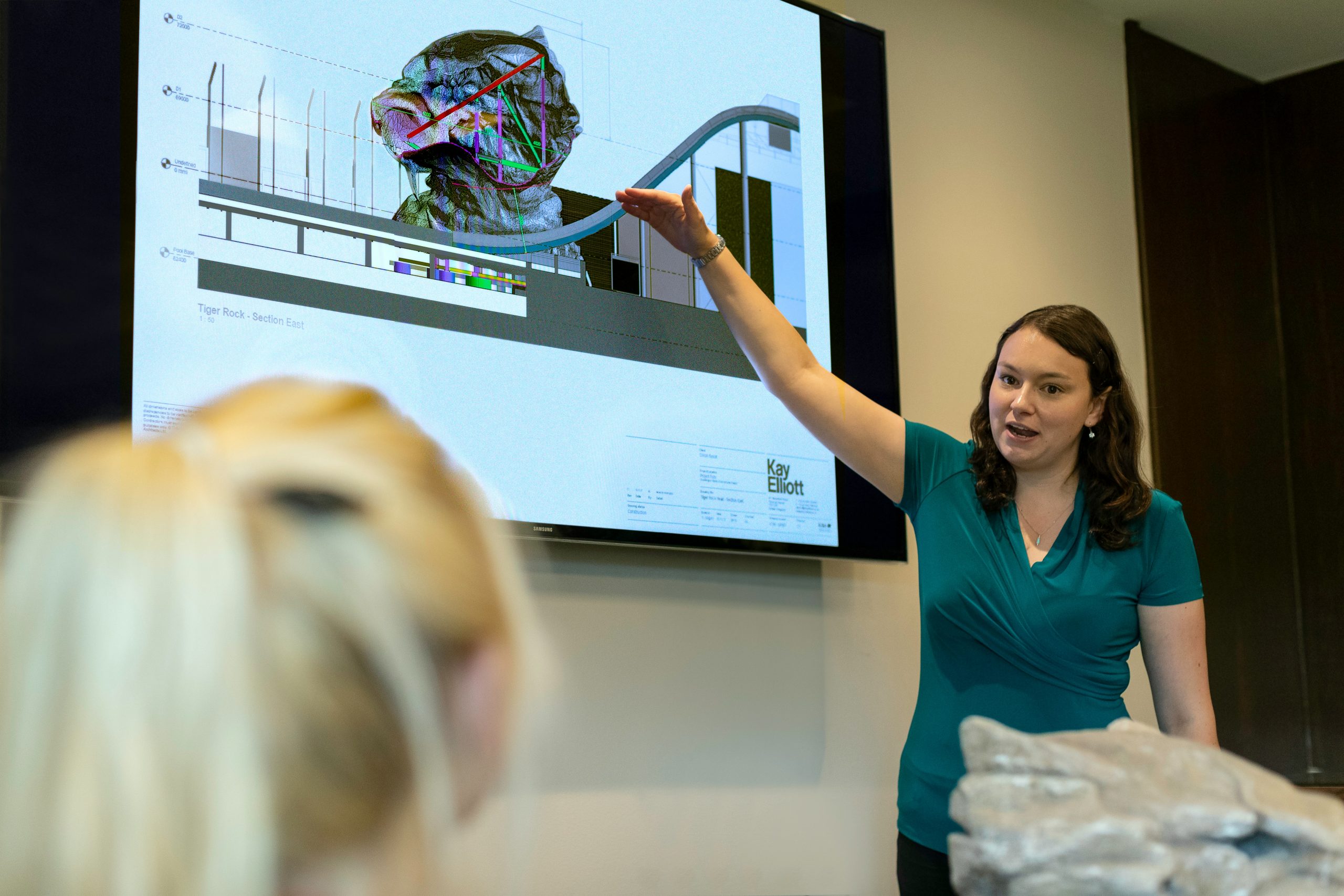 image of a working mum giving a presentation