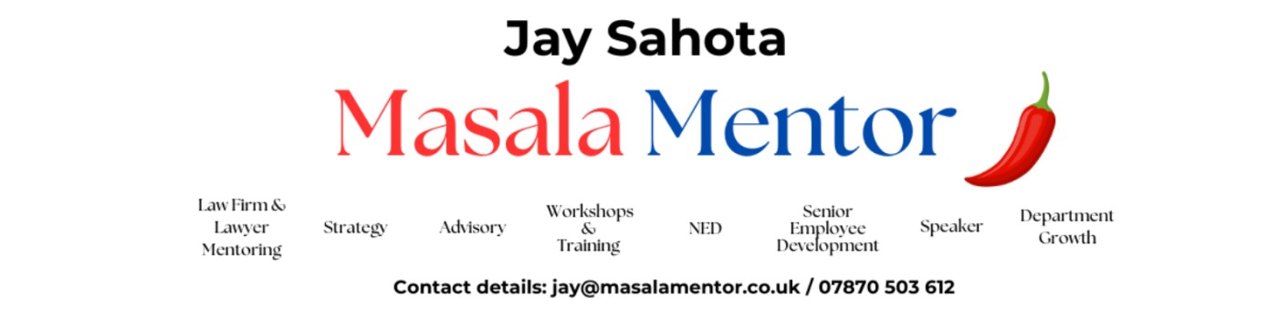 An image of Jay Sahota Masala Mentor logo which is a red chilli and writing in red, blue and black