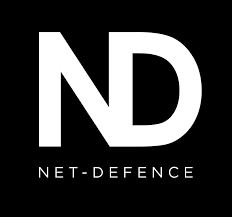 An image of white ND on black to show Net-Defence
