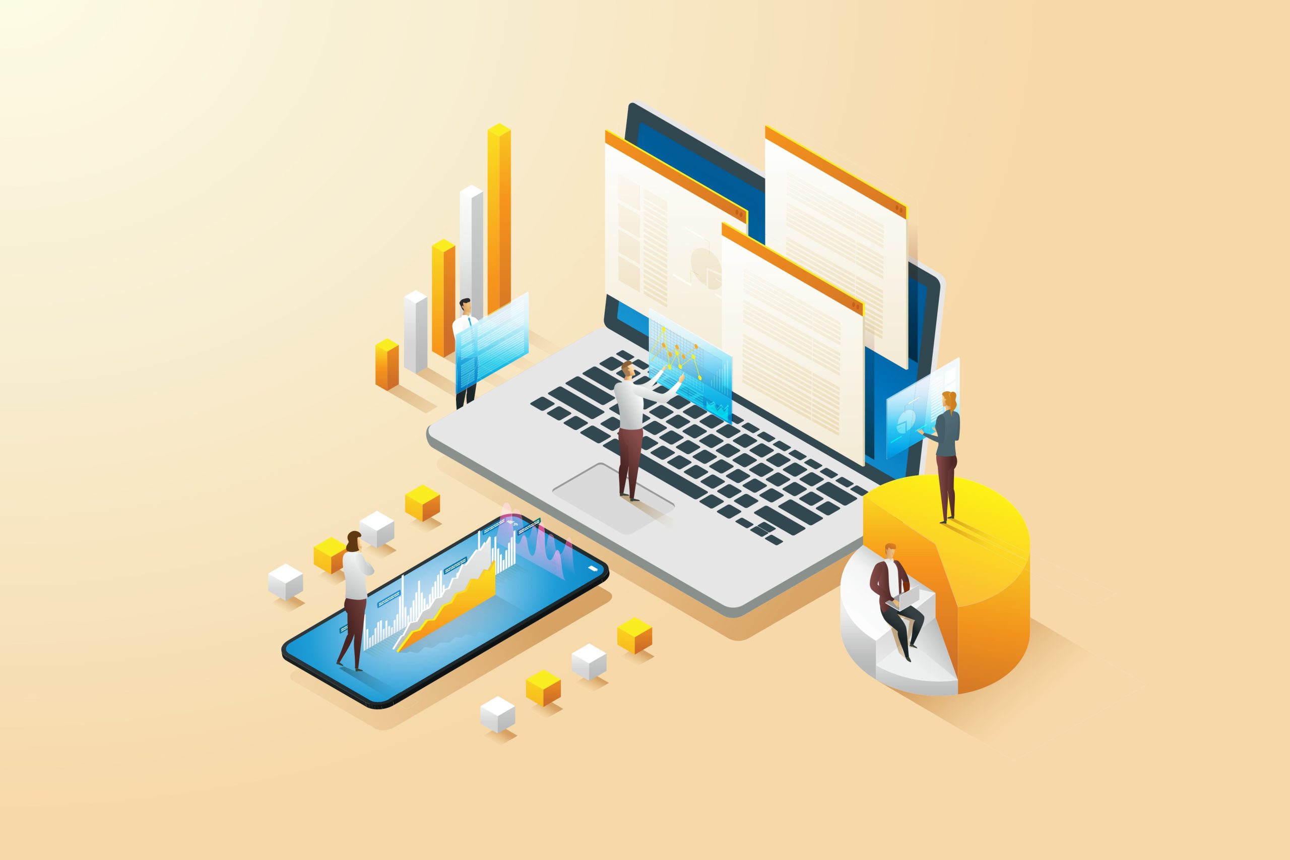 An illustration image of elements of finance for law firms